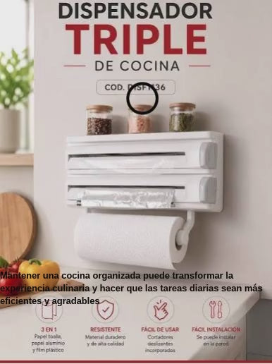 Organizador Triple para Cocina